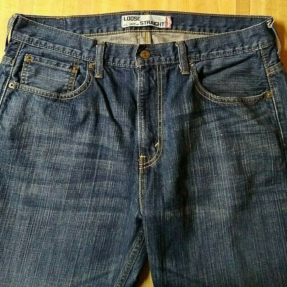 Levi's 569 Jeans Men's Size 34 x 32 Loose Straight - Picture 2 of 9